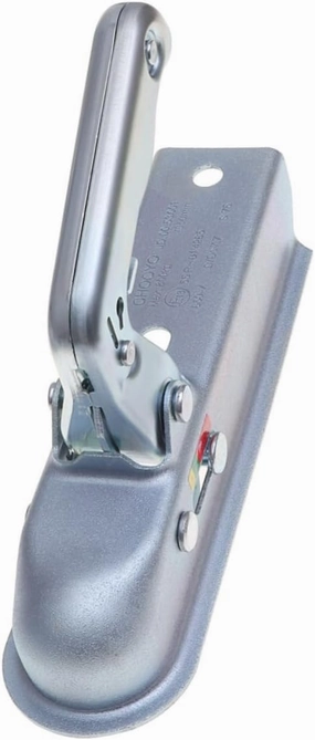 Tow Ball Trailer Hitch Accessories for Square Tube Towing Capacity Durable Silver Coupler for Yacht Trailers and Atvs