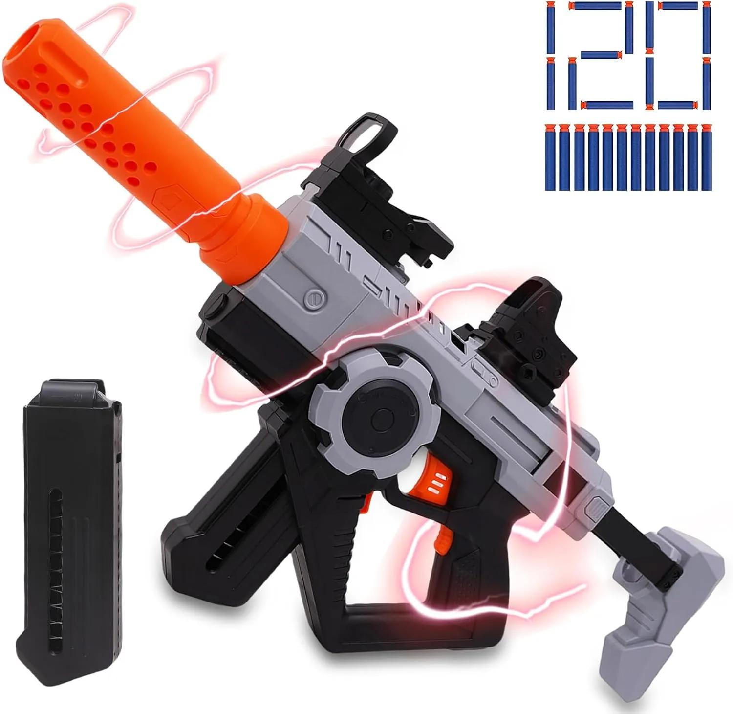 Toy Gun for Nerf Guns Bullets Automatic Sniper Rifle - Automatic Toy Foam Blasters with 120 Soft Darts, Large Magazines, Powerful Electric Toys for Adults Boys Age 8-12 Gifts for Birthday Xmas