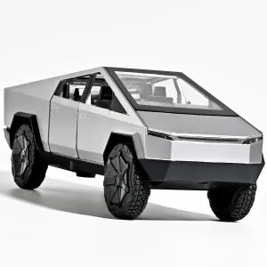 Toy Trucks for Boys 1/32 Die Cast Truck Model Kits,Pull Back Toy Truck with Lights and Sounds,Toy Trucks for Boys Age 4-7（Silver）