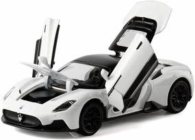 Toy Cars Model MC20 Alloy Collectible Pull Back Vehicles Diecast with Light&Sound (White)