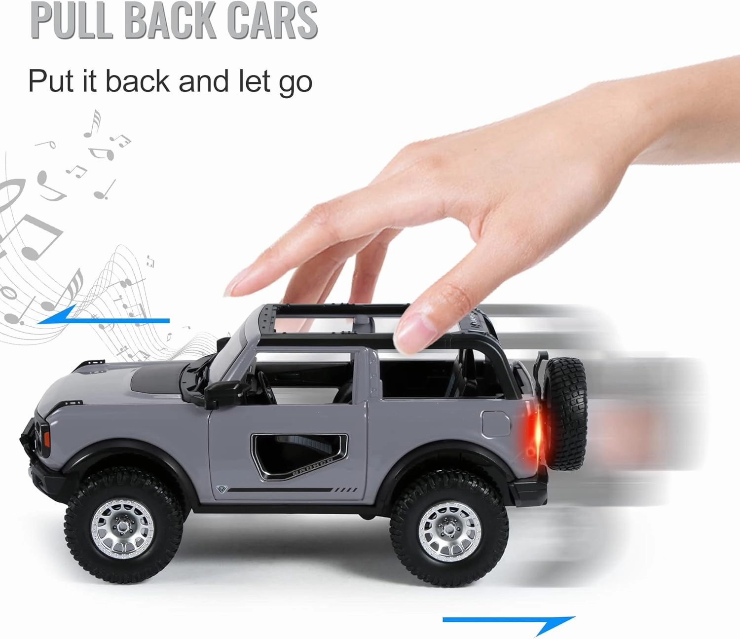Toy Trucks 1:24 Scale Metal Model Die-cast Hobby Toy Cars for Boys Girls and Adults Car Lovers Collection, Gray