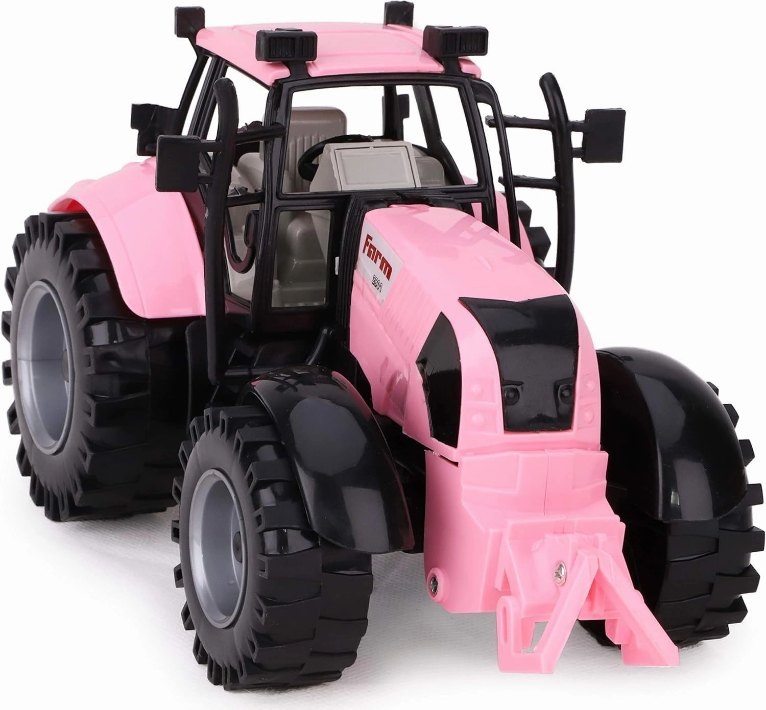 Toyland® Friction Powered Farm Tractor with Opening Bonnet (Pink)