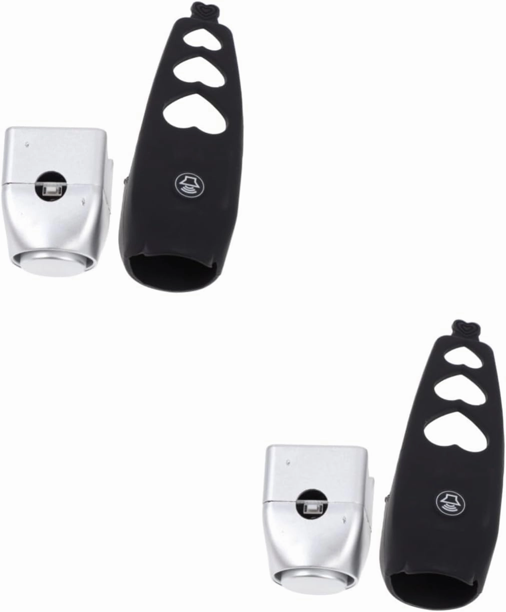 Toyvian Bike Horn Electronic Loudspeaker Black Bell for Mountain and Road Bicycles Easy to Install Riding