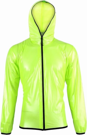 Transparent Cycling Rain Jacket, Cool and Comfortable Design Bike Rain Jacket Set Windproof and Waterproof Outdoor