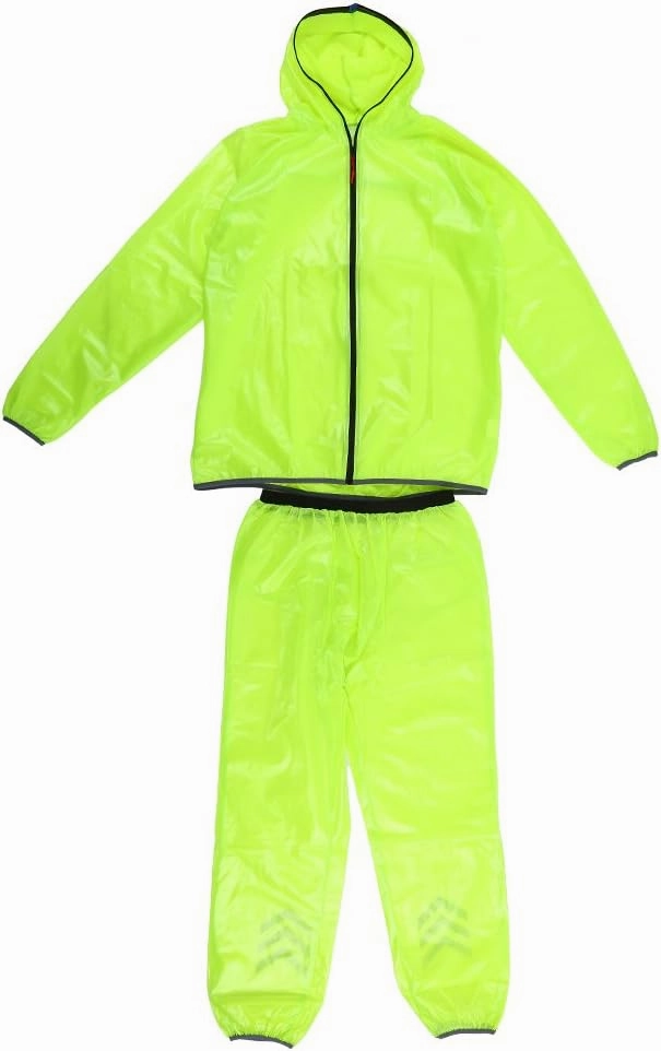 Transparent Cycling Rain Jacket, Cool and Comfortable Design Bike Rain Jacket Set Windproof and Waterproof Outdoor