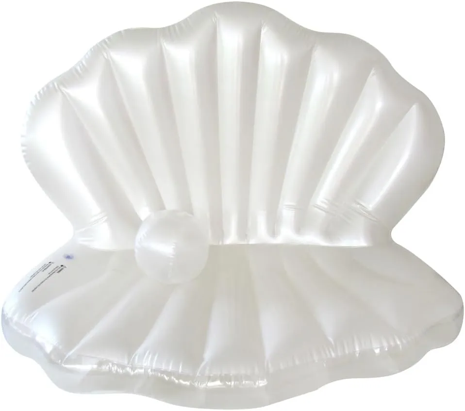 Treasure Gurus Giant Clam Shell Pool Float Adult Swimming Floats Kids Water Toys Mermaid Birthday Party Decor