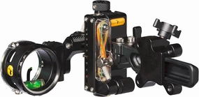 Trophy Ridge React One Pro Dovetail Bow Sight - Accuracy up to 100 Yards, Tool Less Windage and Elevation Adjustability, 2nd/3rd Axis Leveling, Adjustable Click Light