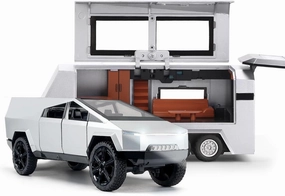 Truck Toy with Trailer,Toy Truck with Lights&Sounds for Boy Grandson
