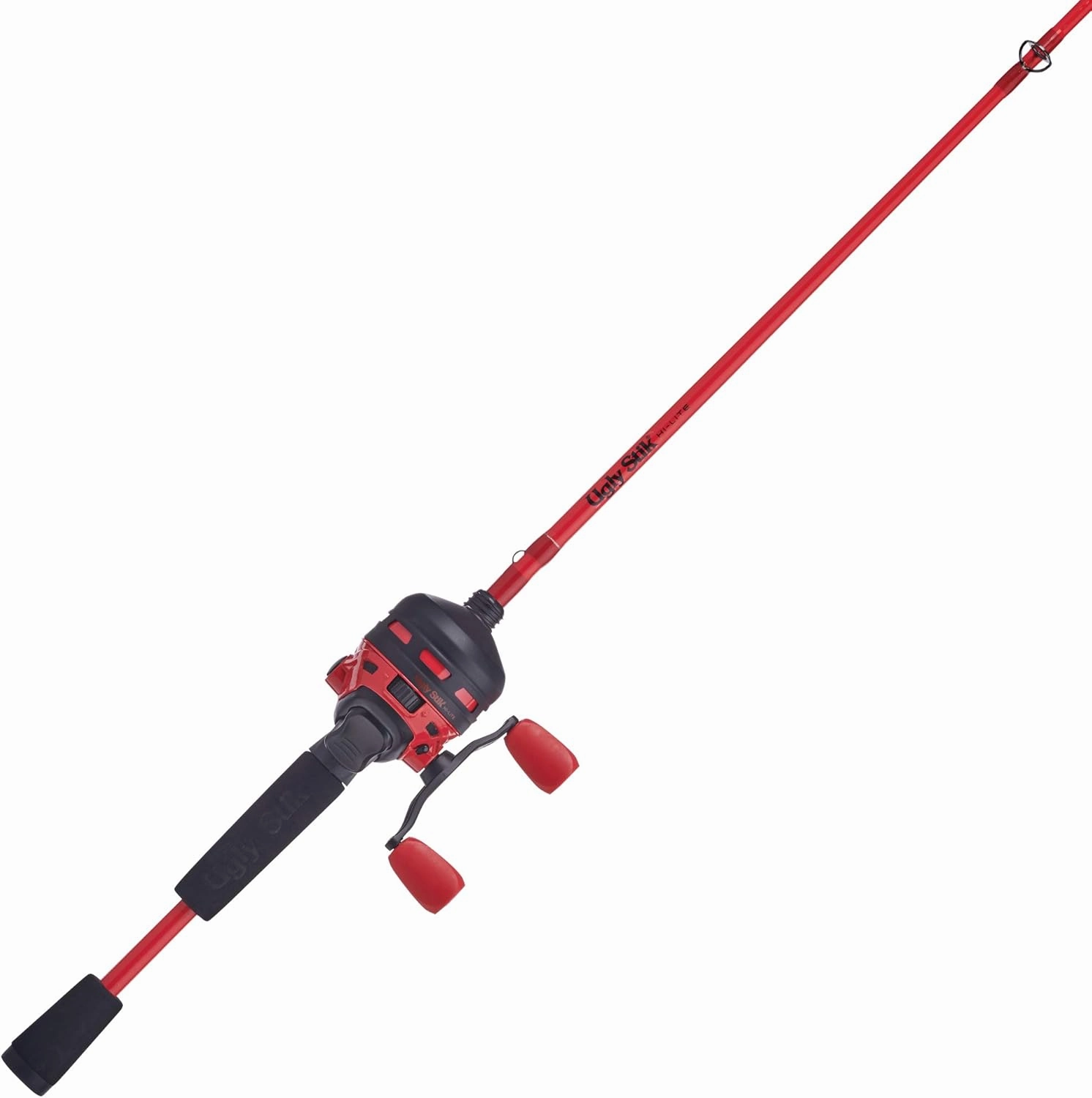 Ugly Stik 6' Hi-Lite Spincast Fishing Rod and Reel Combo, 2-Piece Graphite & Fiberglass Rod, Durable and Strong, Right/Left Handle Position
