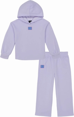 Under Armour girls Hoodie Set, Bottoms & Hoodie, Lightweight & Relaxed Fit