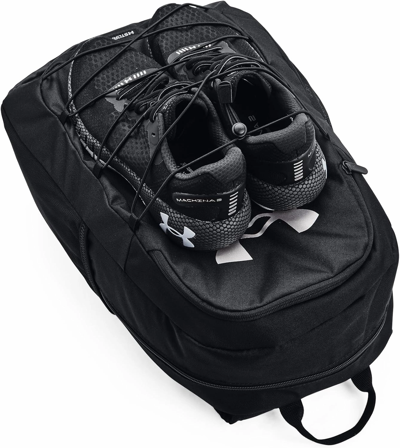 Under Armour Unisex-Adult Hustle Sport Backpack , Black (001)/Silver , One Size Fits All