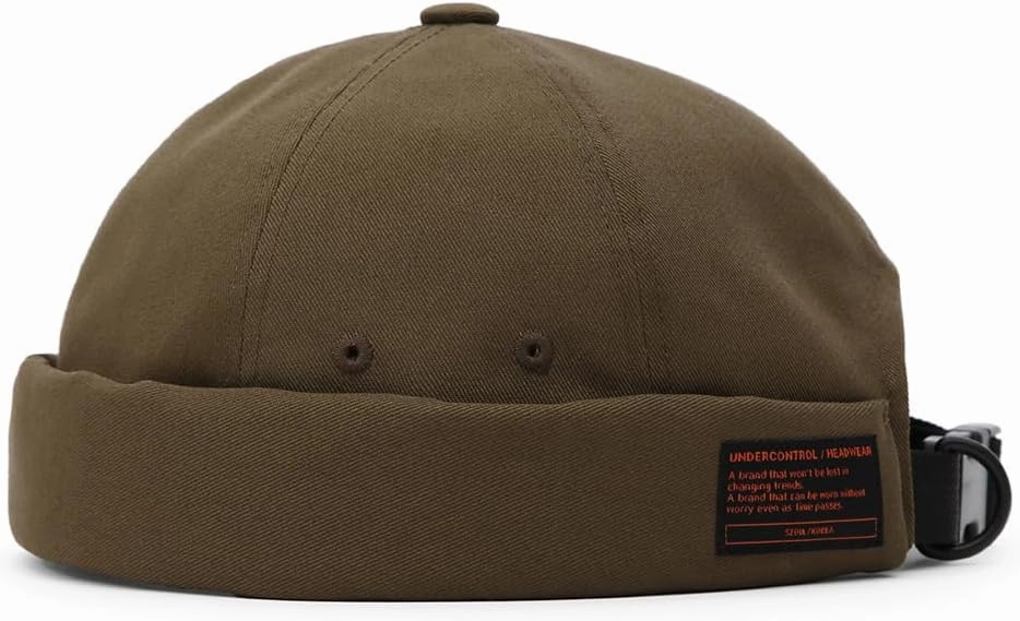 UNDERCONTROL Brimless Sailor Fisherman Leon Hat No Visor Miki Skull Docker Beanie Trawler Tactical Ring Cap for Men & Women