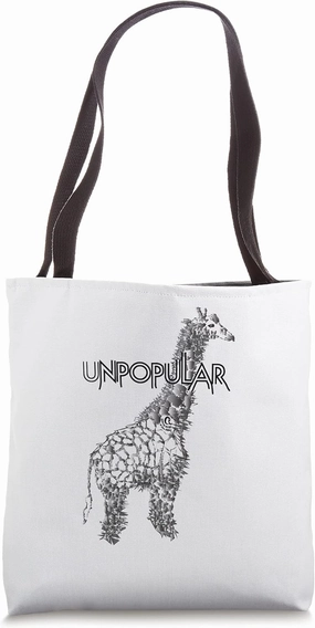 UNPOPULAR RISES - Giraffe Tote Bag