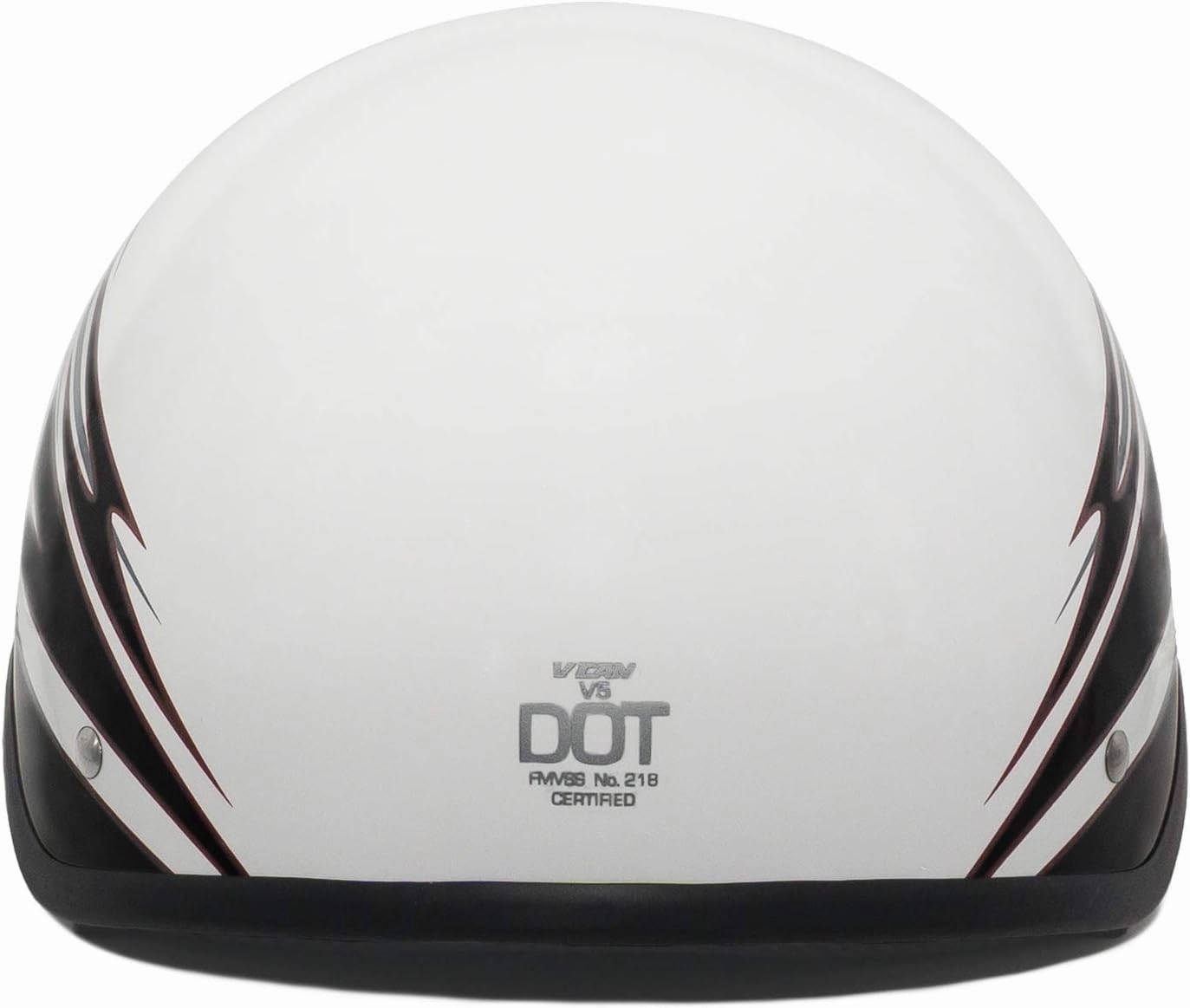 VCAN Cruiser Solid Half Face Motorcycle Helmet