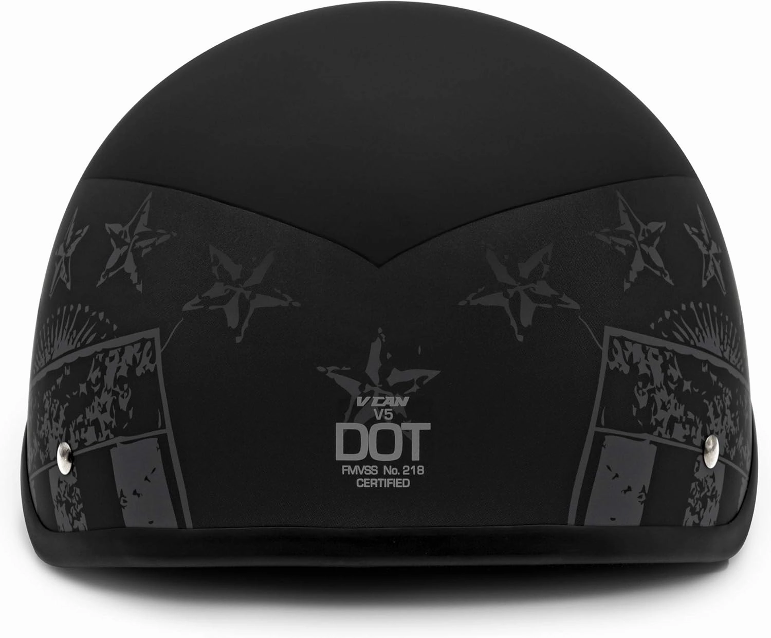 VCAN Cruiser Solid Half Face Motorcycle Helmet