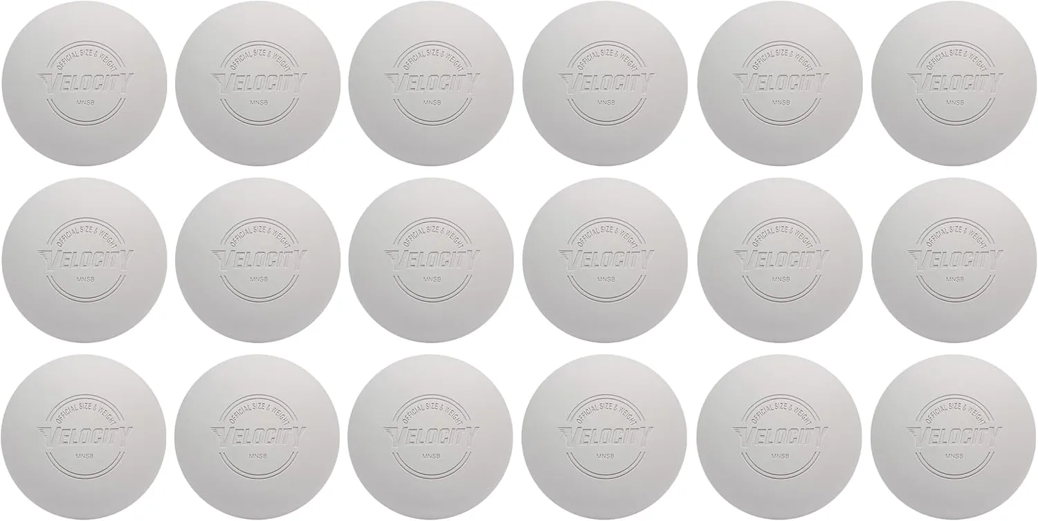 Velocity Lacrosse Balls - 1, 2, 3, 6, 12, 18, 24, 36, 60 and 120 Packs - for Practice, Official NFHS and College Approved Size