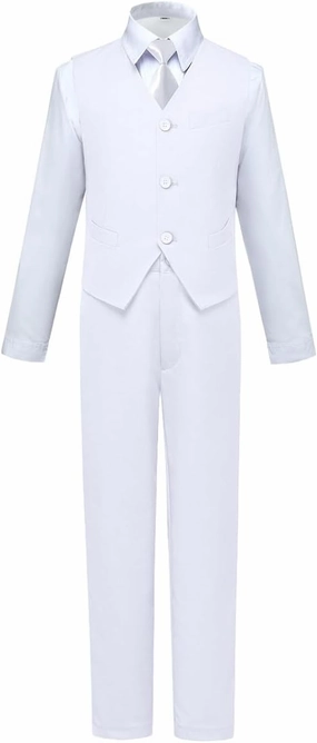 Visaccy Boys Suits Slim Fit Dress Clothes Ring Bearer Outfit