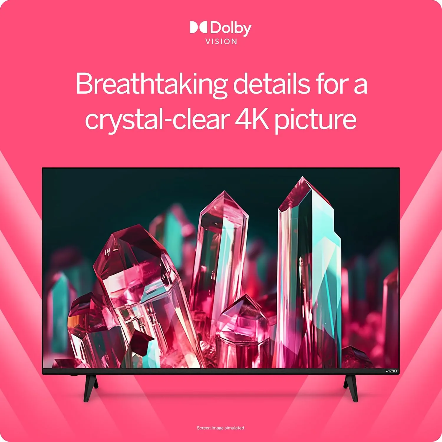 VIZIO 65-Inch V-Series 4K UHD LED Smart TV with Voice Remote, Dolby Vision, HDR10 , Alexa Compatibility, V655-J09, 2022 Model