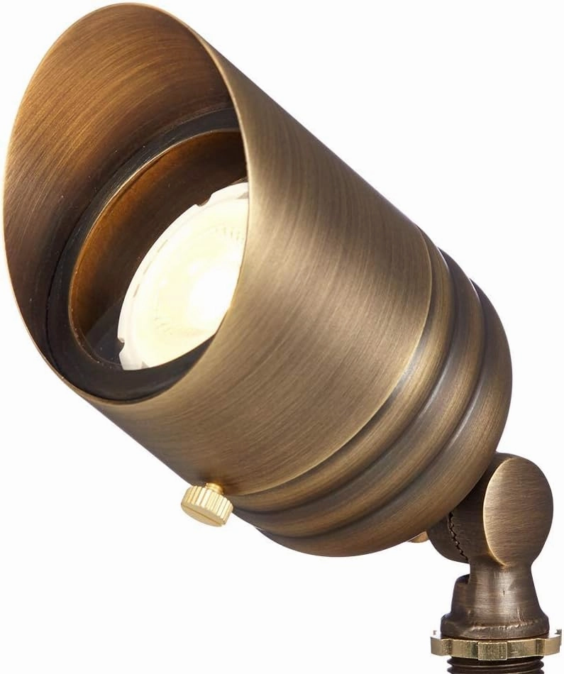 VOLT 20-Pack 12V Fat Boy Solid Brass Outdoor Spotlights (Bronze) with 5W 2700K Warm White 400 Lumen MR16 LED Bulbs for Low Voltage Landscape Lighting of Yard, Lawn, Garden, Patio, Trees & House