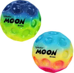 Waboba Moon Ball Rainbow and Undersea Gradient Hyper Bouncy Balls, All Ages Extreme Bounce and Fun, Super High Bouncing Ball for Active Play and Outdoor Games