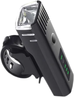 Wakauto 1pc Led Bike Headlight Durable Cycling Light Sensor for Night Riding Portable Easy to Install for Outdoor Enthusiasts Black
