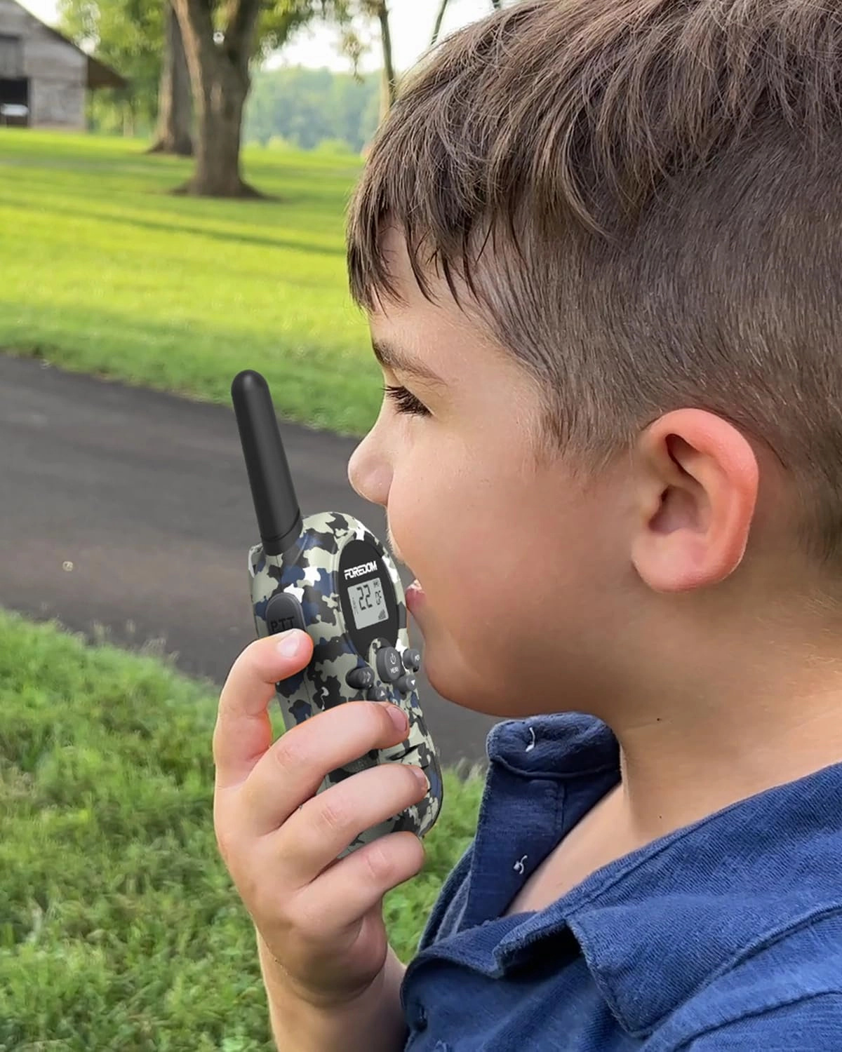 Walkie Talkies for Kids Walkie Talkies Long Range for Boy & Girl Age 3 to 12 Year Old Birthday Cool Army Toys - 2 Pack
