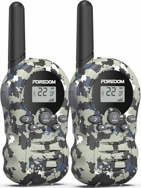 Walkie Talkies for Kids Walkie Talkies Long Range for Boy & Girl Age 3 to 12 Year Old Birthday Cool Army Toys - 2 Pack