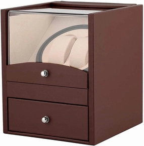 Watch Winders Automatic Double Watch Winder Display Storage Box 2 2 Storage Winding Box Timepiece with Watch Winders 2 Holders Winding Mechanical Watch Box