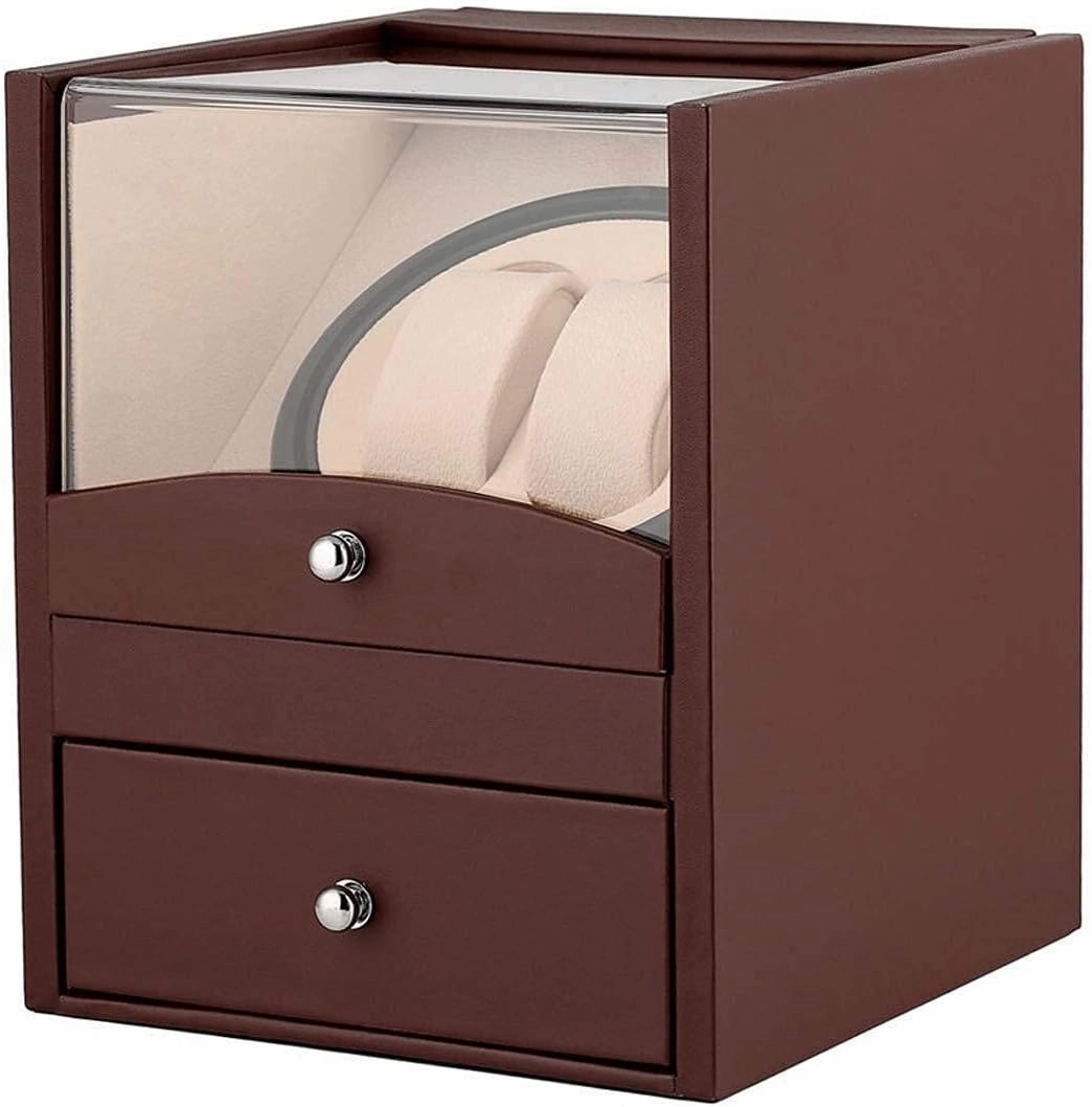 Watch Winders Automatic Double Watch Winder Display Storage Box 2 2 Storage Winding Box Timepiece with Watch Winders 2 Holders Winding Mechanical Watch Box