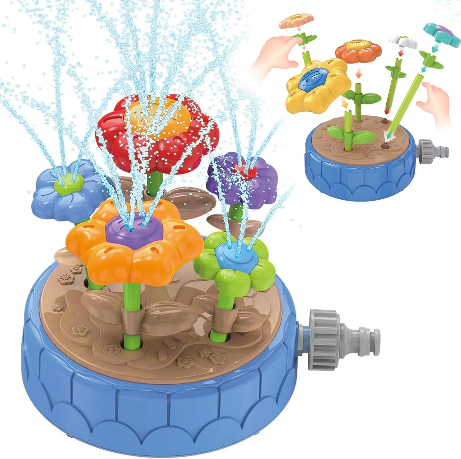 Water Sprinklers Outdoor Toy, Durable and Fun Kids Sprinklers for Yard, Ideal for Summer Backyard Outdoor Water Play Activities, Ages 1-3 Toddlers and 4-8 Children