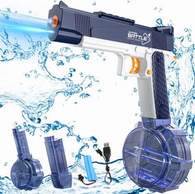 Water Gun,Electric Water Gun with Long Range,500CC 60CC Large Capacity Squirt Gun,Water Blaster Pistol Toy for Adults Kids Summer Swimming Pool Beach Outdoor Activity