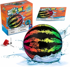 Watermelon Ball JR - Pool Toy for Underwater Games - Durable Ball for Pool Football, Basketball & Rugby - Perfect for Water Parties - Fun for Adults & Kids Alike - Fillable Pool Ball - Ages 6 