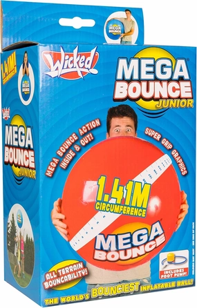 Wicked Mega Bounce Junior Inflatable Ball, Colors Will Vary