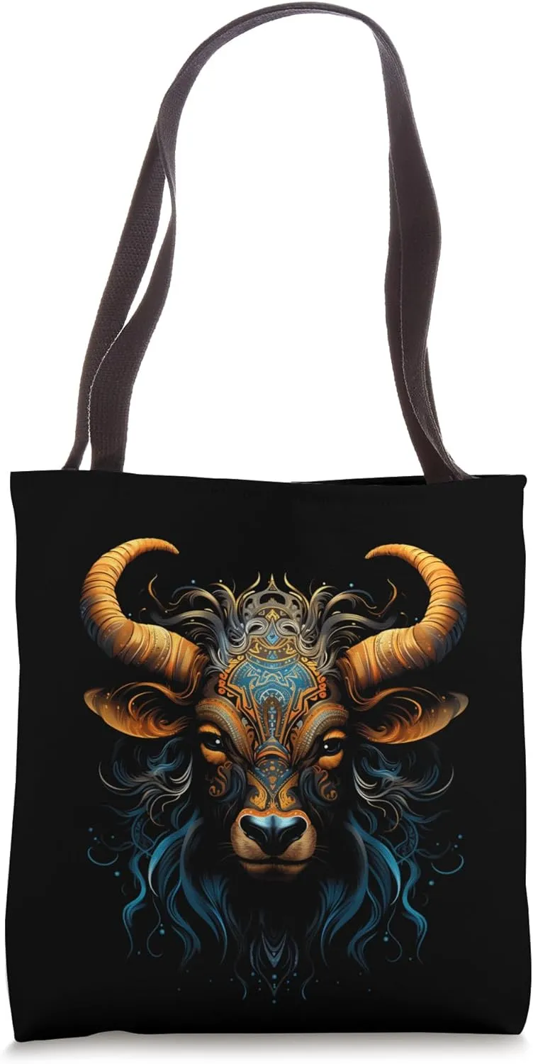 Wildebeest Animal Nature Lover Wildlife Safari Africa Design Tote Bag