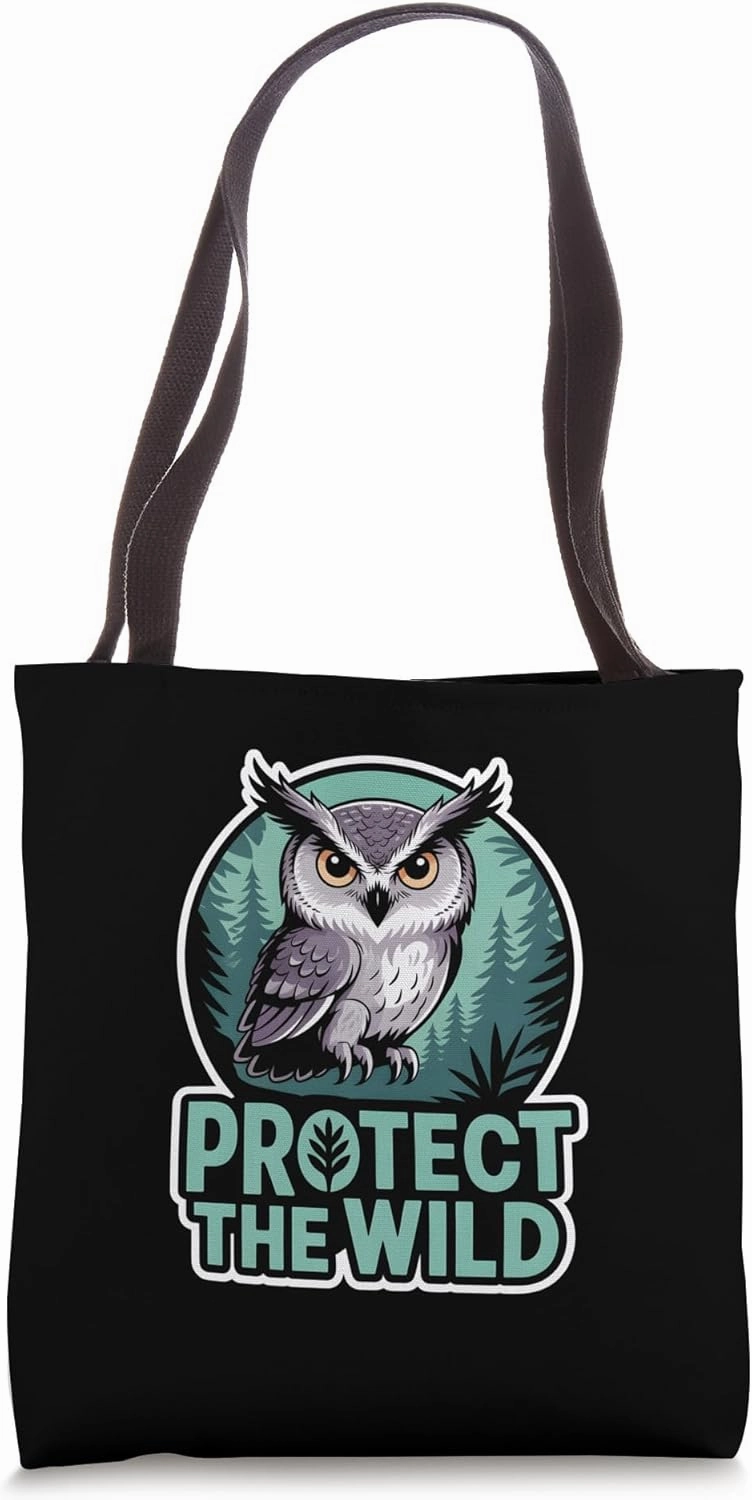 Wildlife Conservation Owl For Nature Lover Environmentalists Tote Bag