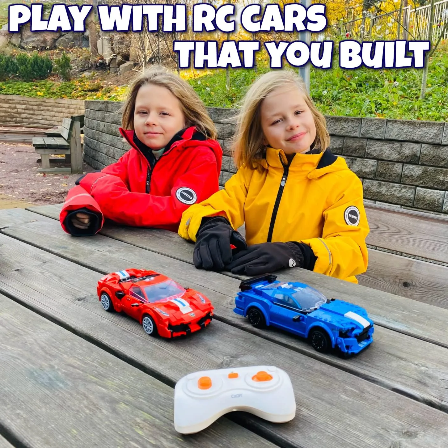 WISEPLAY Build Your Own RC Car Kit for Kids | 325-Pieces STEM Building Toys for Boys and Girls | Perfect Christmas & Birthday Gift for 6-10 Year Olds (Blue)
