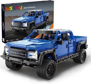 WISEPLAY Off-Road Pull Back Model Cars to Build for Kids 9-12 - 390 PCS STEM Car Building Kit for Boys 8-12 & Girls - STEM Building Toys for Boys Age 8-12 & Girls - Engineering Toys for Kids 8-10