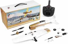 WLtoys XK A260 F8F 380mm Wingspan 2.4GHz 4CH RC Transmitter & Battery, Remote Control Airplane 3D/6G Mode Switchable 6-Axis Gyro - RTF RC Airplane Toy Vehicle Outdoor for Adults (HELIDIRECT)