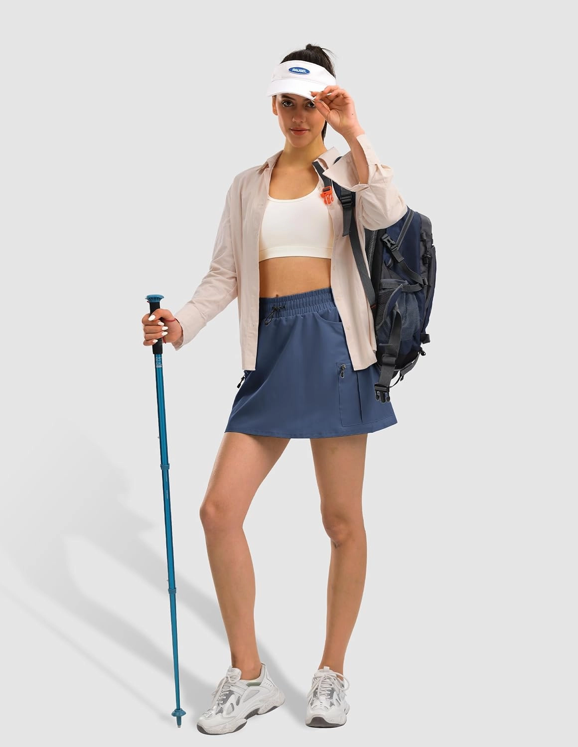 Women's Hiking Cargo Skort Golf Skirt with 5 Pockets Tennis Dressy Casual 16" Skorts for Summer Travel Outdoor 2025