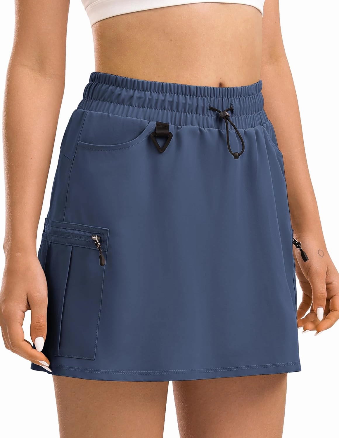 Women's Hiking Cargo Skort Golf Skirt with 5 Pockets Tennis Dressy Casual 16" Skorts for Summer Travel Outdoor 2025