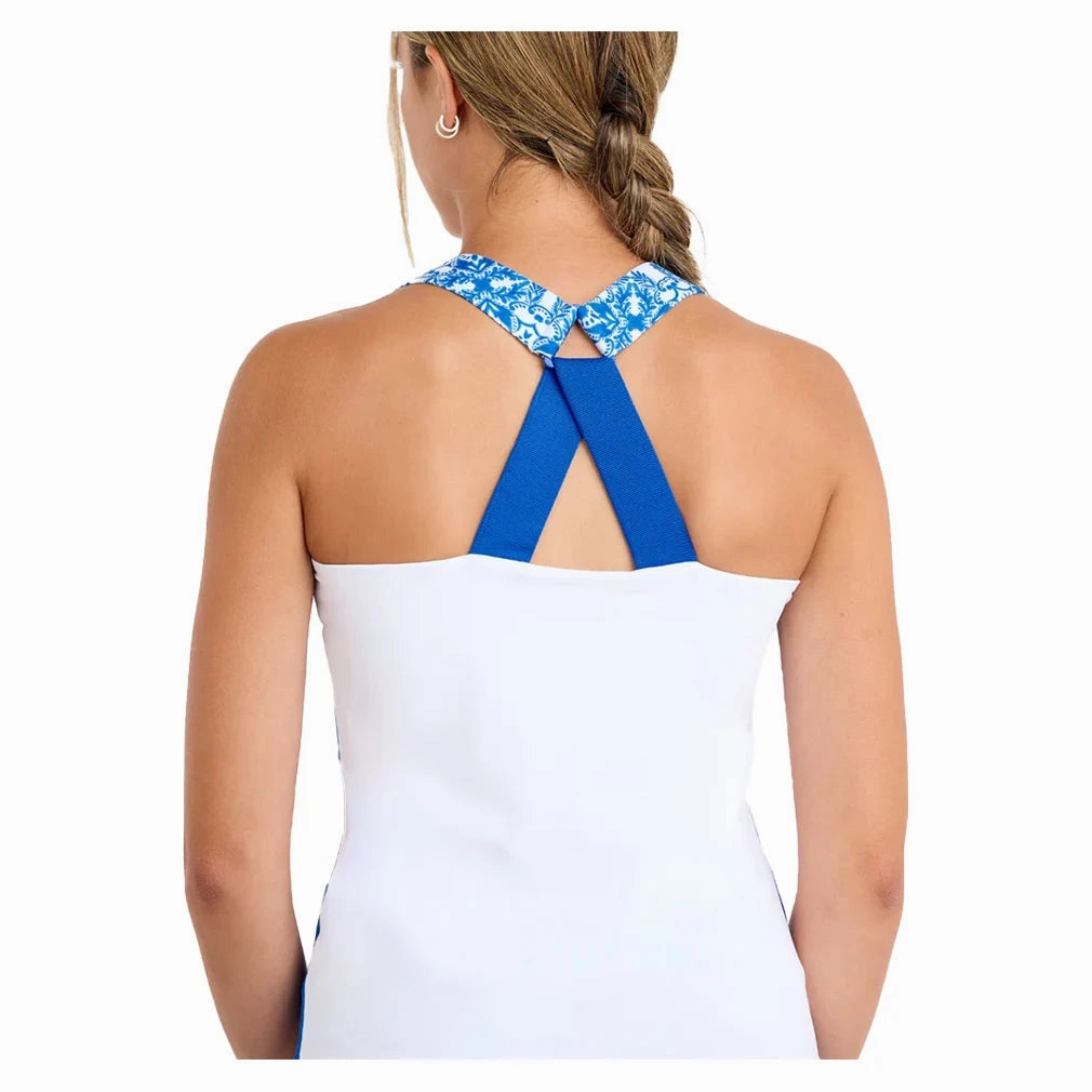Women`s Tennis Tank White and Sandra Tiles
