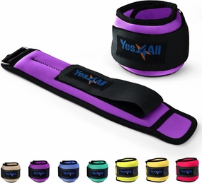 Yes4All Wrist & Ankle Weights Pair 1lb -10lbs, Adjustable Strap for Walking, Jogging, Pilates, Gym Fitness Workout for Women, Men