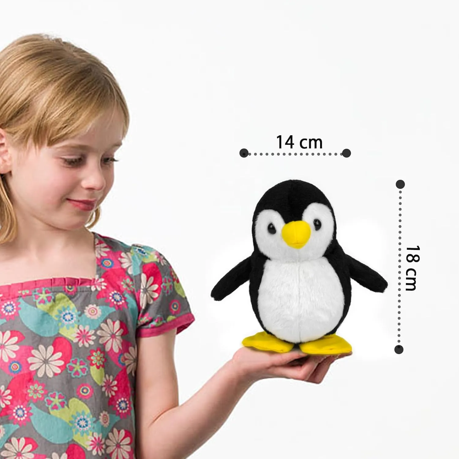YH YUHUNG Walking Penguin Plush Toy Repeats What You Say with Clear Voice Talking Penguin Stuffed Animal Repeating Toy Animal for Boys and Girls