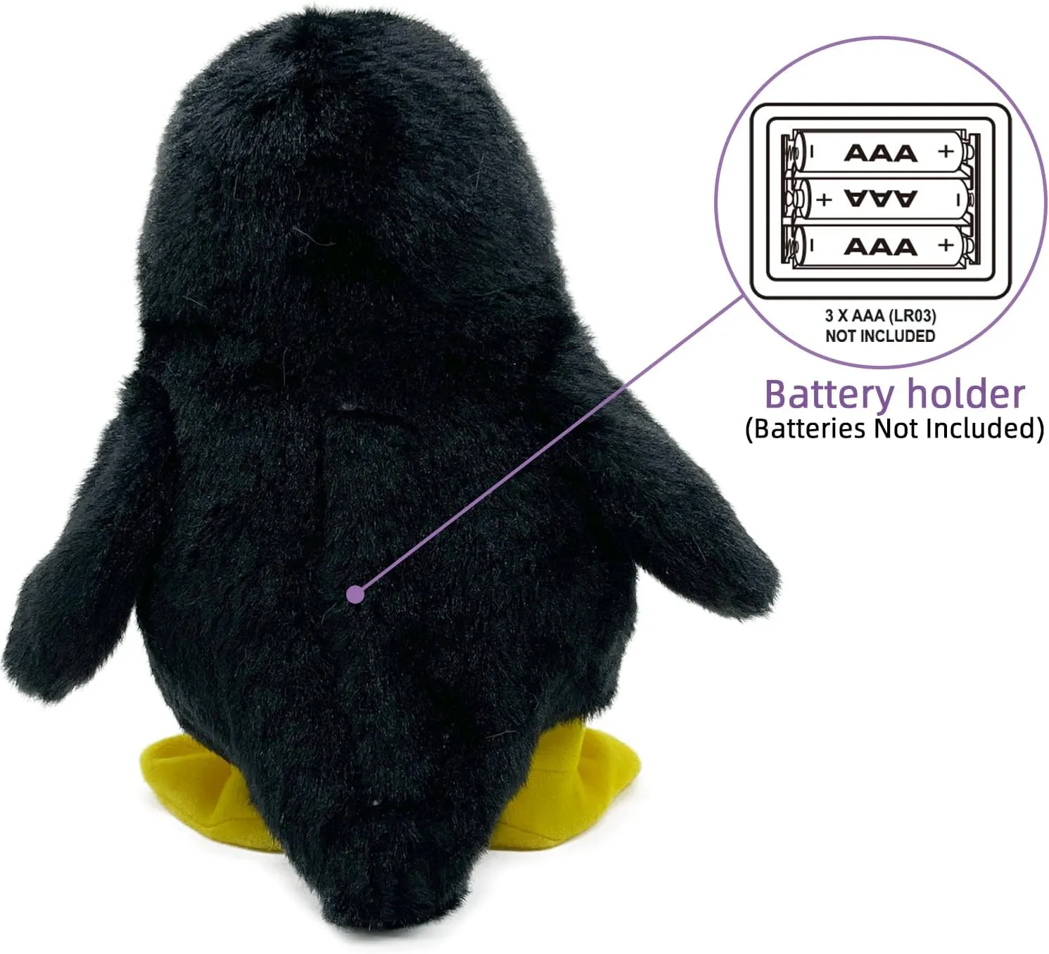 YH YUHUNG Walking Penguin Plush Toy Repeats What You Say with Clear Voice Talking Penguin Stuffed Animal Repeating Toy Animal for Boys and Girls