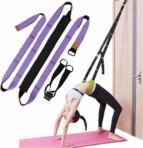 Yoga Fitness Stretching Strap, Door Flexibility Stretching Strap, Improve Leg Waist Back Flexibility Back Bend Assist Trainer, for Rehab Pilates Ballet Dance Cheerleading Splits Gymnastics