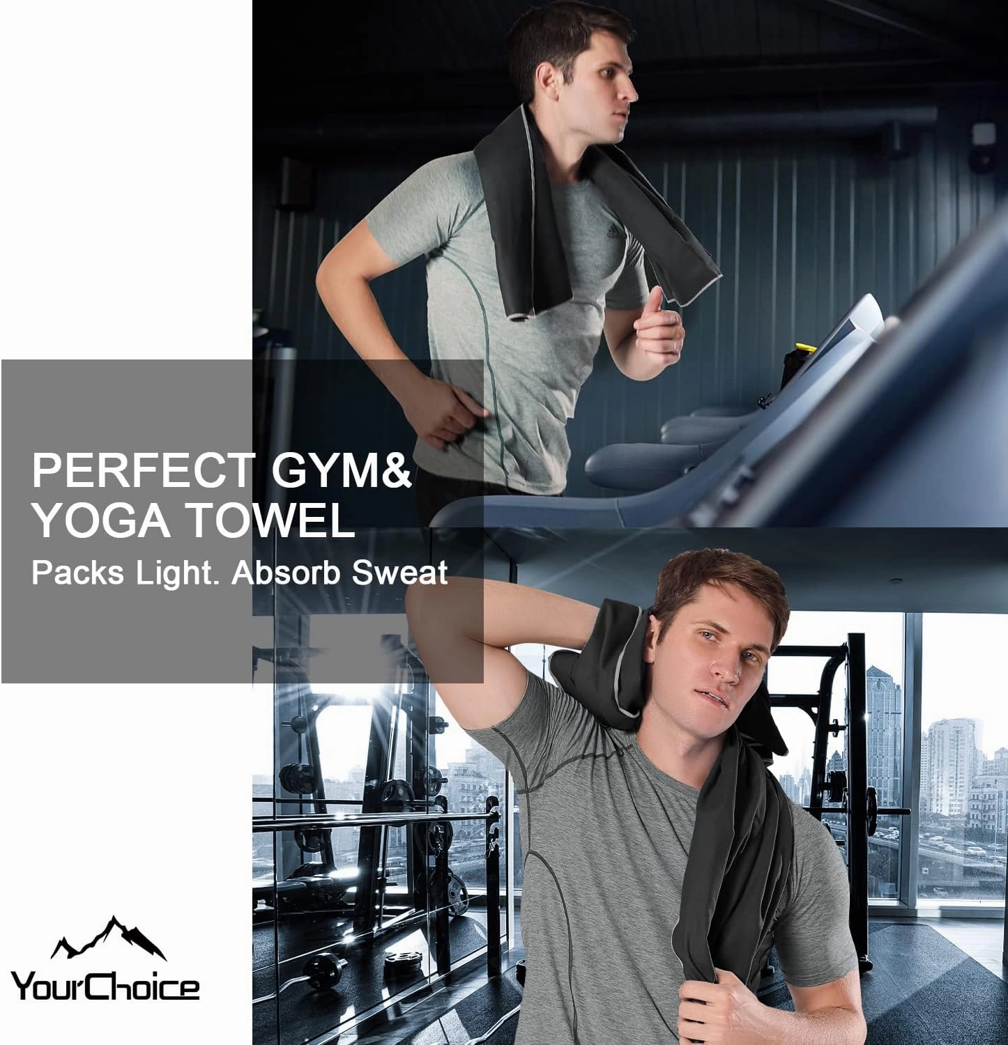 Your Choice Quick Dry Towel - Super Absorbent Microfiber for Gym, Travel, Camping | Ultra Compact & Lightweight