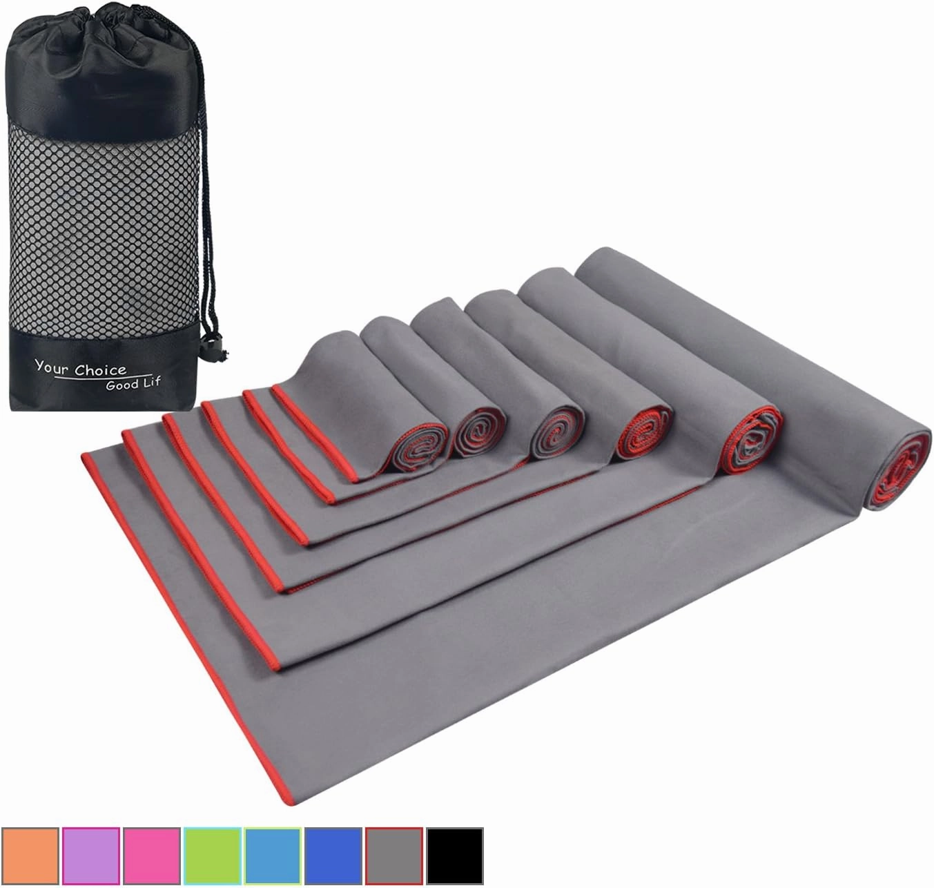 Your Choice Quick Dry Towel - Super Absorbent Microfiber for Gym, Travel, Camping | Ultra Compact & Lightweight