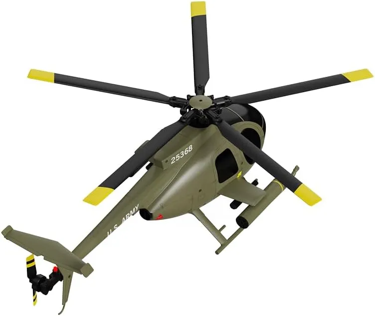 Yu Xiang C189 MD500E 150-size 6-Axis Gyro Stabilized RTF 1/28 RC Helicopter 2.4GHz - Remote Control Helicopter Kit for Adults, Beginners (Green)