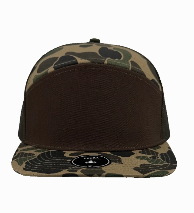 Zapped Headwear Cobra Flat Bill Cap Trucker Mesh Back