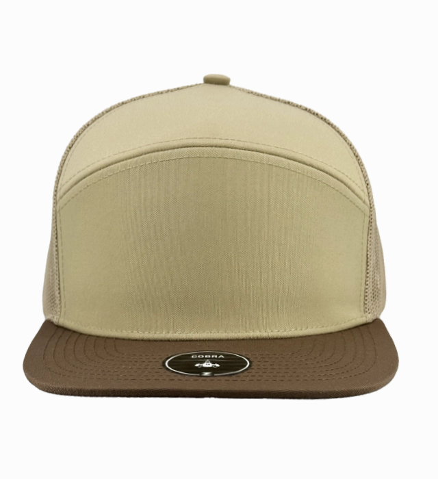 Zapped Headwear Cobra Flat Bill Cap Trucker Mesh Back
